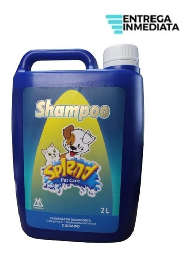 Splend Shampoo Para Mascotas 2 Litros Perro Gato