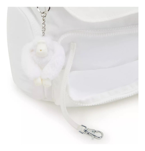 Kipling Mochila City Pack Tamaño Mini 100% Color Pure Alabaster Diseño de la tela Color Sólido