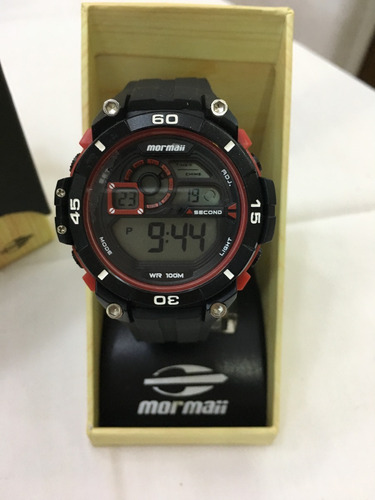 Relógio De Pulso Mormaii 2019 Preto Digital Masculino 5atm