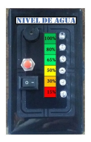 Indicador Nivel De Agua Tinaco, Con Alarma Tanque Lleno 20m.