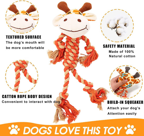 Juguetes De Tira Y Afloja Para Perros Grandes, Squeaky Dog T