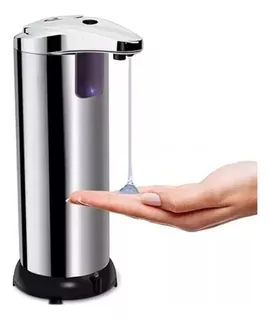 Dispensador De Jabón Con Sensor Infrarrojo De Acero Plateado