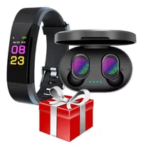 Comprar Smartwatch Reloj 115 Plus Combo + Auriculares A6s + 1 Regalo