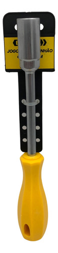 Chave Canhão Curta Vazada 17mm Cabo Antiderrapante 26cm