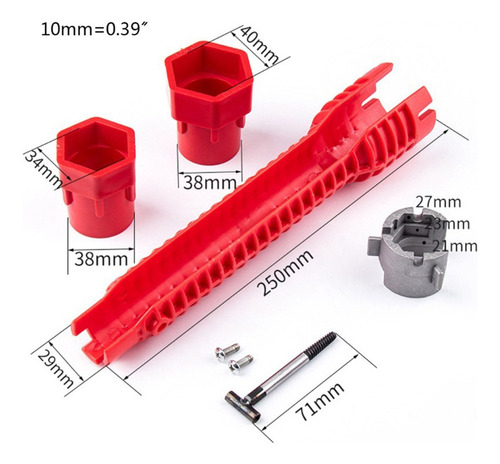 Llaves 8 En 1 Herramienta De Llave Multifuncional Instalador