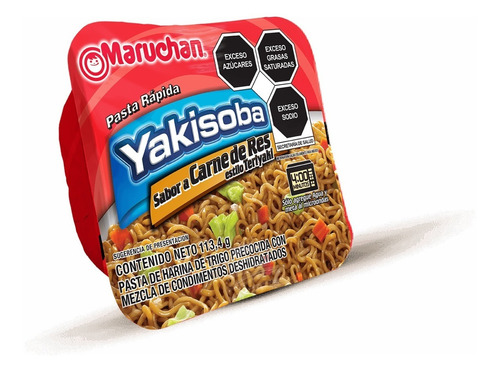 Imagen 1 de 1 de Sopa Maruchan Yakisoba Sabor Carne De Res Teriyaki 113.4 G
