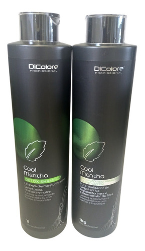 Kit Shampoo Detox E Creme Repositor De Carbono Dicolore 