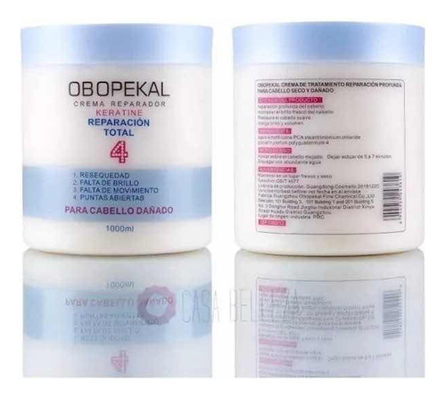 Crema Capilar Obopekal Reparadora Total 4