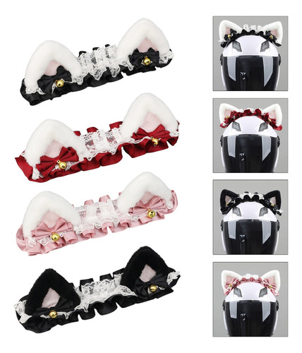 Tiara De Orelha De Gato (4 # Molde) Para Gatinho Ou Orelhas