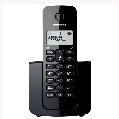 Telefone Fixo Sem Fio Panasonic Dect 6.0  Kxtgb110lbb Preto