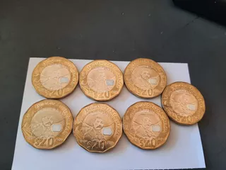 Monedas 20 Pesos Emiliano Zapata