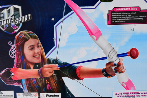 Conjunto De Arco Y Flechas Rosa Nena Super Bow - 10273