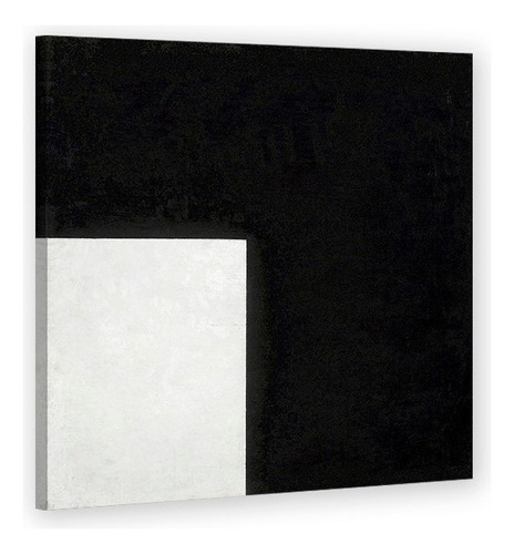 Cuadro Minimalista Blanco Y Negro Kazimir Malevich En Canvas