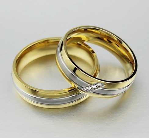 Anillo Elegante De Acero - Compromisos , Matrimonio