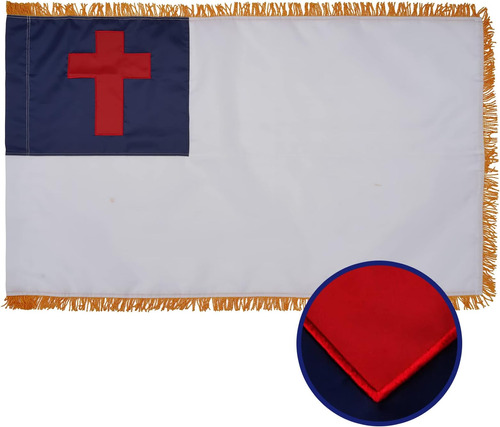 Azcover Bandera Cristiana, Bandera Cristiana De 3 X 5 Pies C