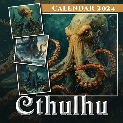 Libro Cthulhu Calendar 2024 Fantasy Monster Cthulhu Calend Cuotas
