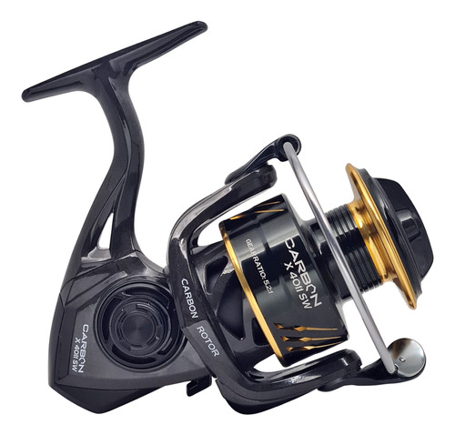 Reel Frontal Caster Carbon X 4011 Agua Salada 11 Rulemanes