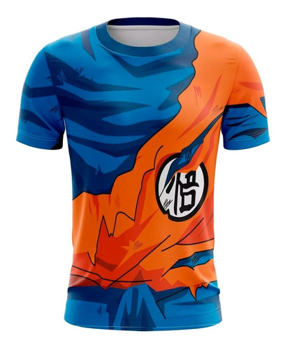 Playera Sublimada Goku Traje Roto 