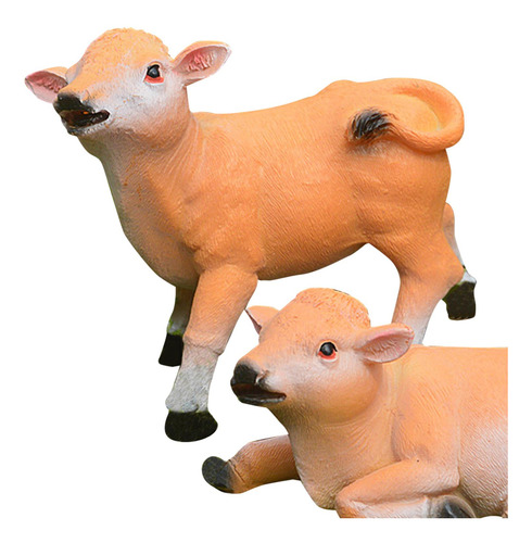 1 Par De Estatuillas De Resina De Doble Pequeña