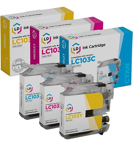 Cartuchos De Tinta Ld Compatibles Para Brother Lc103, Ne.