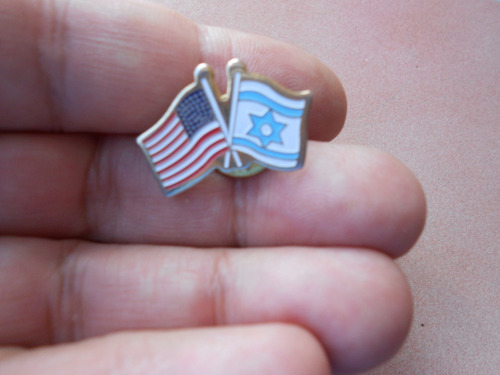 Pin Prendedor Banderas De Estados Unidos Y De Israel