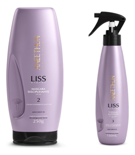 Kit  Aneethun Liss System Máscara 250g + Spray 150ml