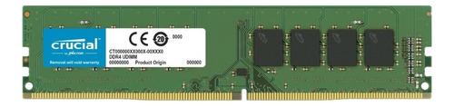 Memoria RAM gamer color verde 8GB 1 Crucial CT8G4DFRA32A