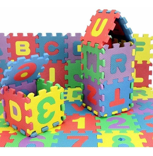 Alfombra Goma Eva Diseños Pack 10 Pcs 30x30 Cm Bebes Y Niños