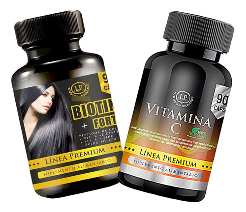 Biotina Forte + Vit C (pack Premium) 6 Meses