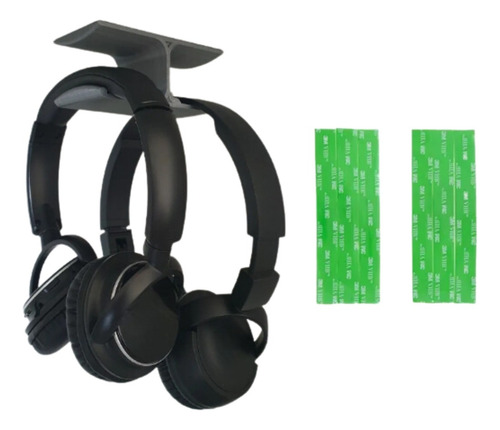 Suporte Duplo P/ Fone De Ouvido Para Mesa Headset Headphone