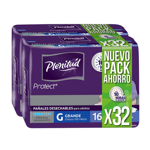 Pañal Plenitud Protect G X 32