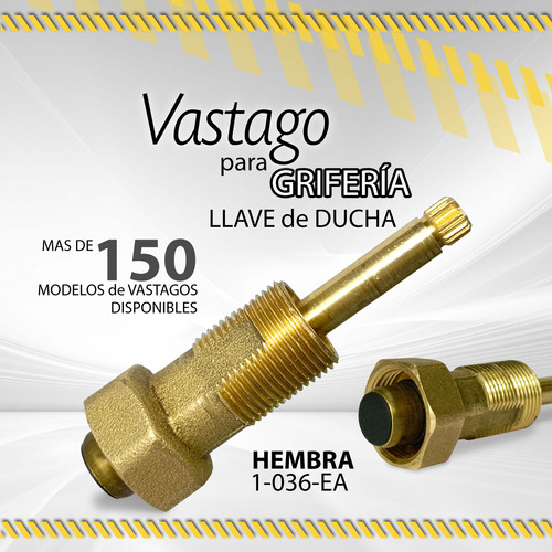 Vastago Grinaca Para Llave De Ducha Hembra 1-036-ea / 08987