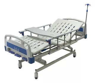 Cama Clínica De 3 Manivelas + Colchón Anti Escara + Comedor