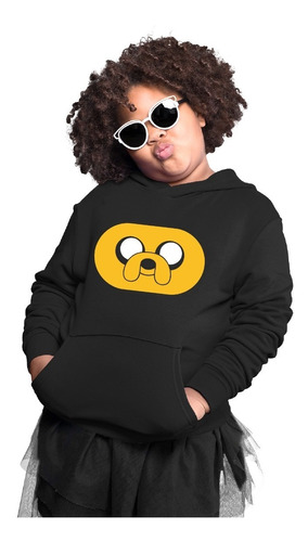 Sudadera Casual Infantil Hora De Aventura Rostro De Jake