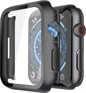 Funda Con Templado 360 Para Apple Watch 45 Y 41mm Protector