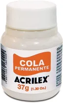 Comprar Cola Permanente Acrilex 37g Ótima Fixação Diversos Materiais