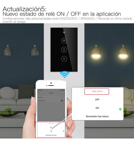 Inteligente Wifi Rf433 Dimmer Regulable Interruptor Moes