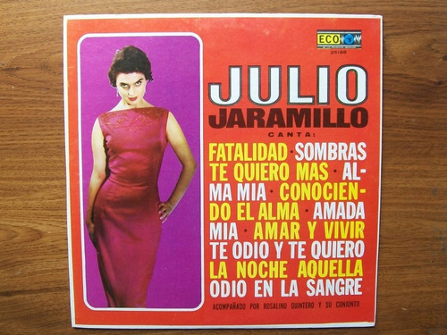 Julio Jaramillo. Fatalidad. Disco Lp Peerless 1978