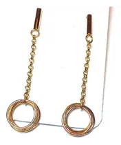 Comprar Aros Largos Colgantes Oro 18 Quilates Garantizados