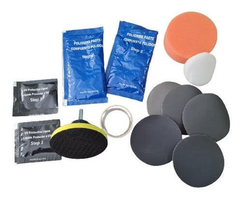 Kit Para Pulitura De Focos Moto O Auto