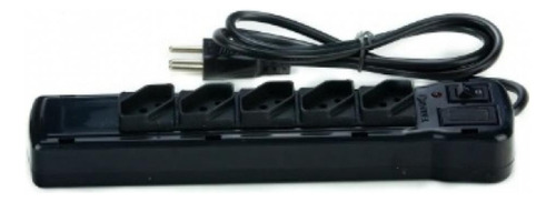 Filtro Linha 5 Tomadas Bivolt Preto Fiolux