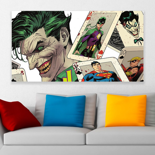 Cuadro Decorativo Dc Comics Joker Modelo 3 Art 80x50cm