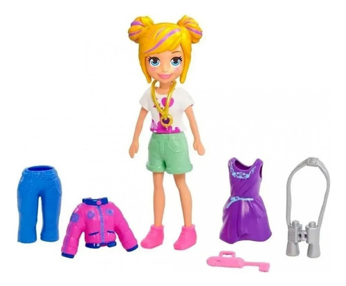 Polly Pocket Muñeca Con Ropa Y Accesorios