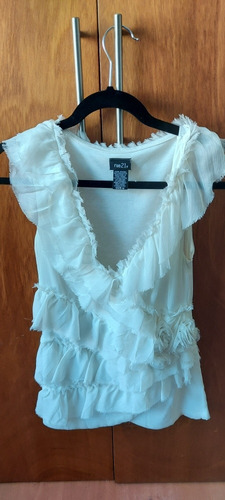 Blusa Blanca Talla M Rue21