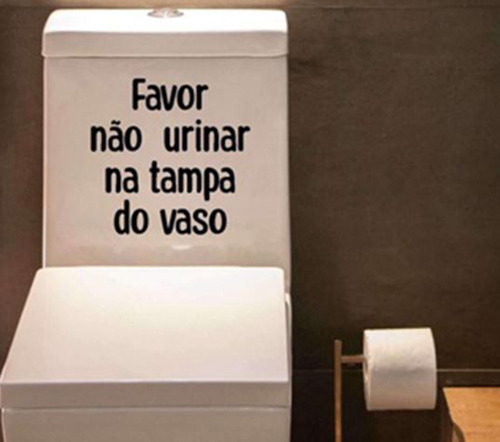 Adesivo De Vaso Sanitário Favor Não Urinar Mod01