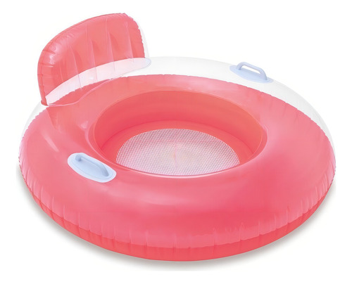 Colchoneta Inflable Intex Candy 102cm De Diámetro #56512 Color Coral