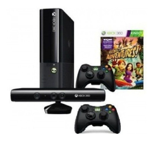 Xbox 360 Com Kinect + 2 Jogos 2 Controles - Só Ligar E Usar (Recondicionado)