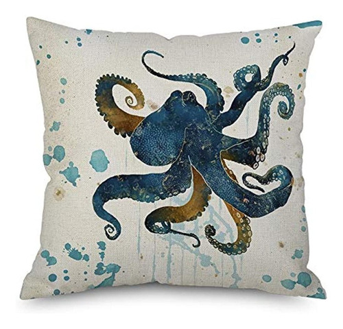 Andreannie Ink Painting Marine Life Octopus Sea Animals Fund