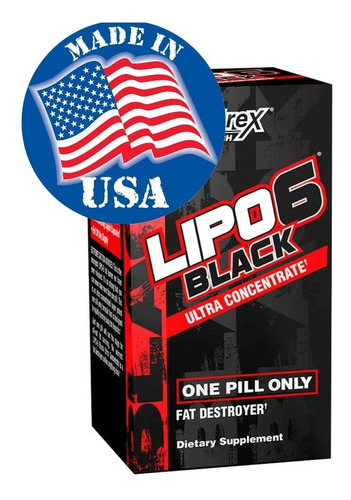 Lipo 6 Black Ultra Concentrado Quemador Grasa Envío Gratis