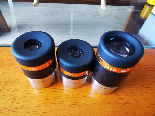 Set: X3 Ocular Asferico 4/10/23mm 1.25 Telescopio